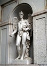 Ajuda Palace, Amor da Virtude, Sculpture adorning internal courtyard, Lisbon, Portugal