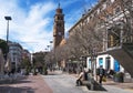 Ajuntament square in Hospitalet, Spain