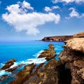 Ajuy beach Fuerteventura at Canary Islands Royalty Free Stock Photo