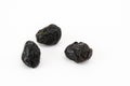 Ajwa dates on a white background Royalty Free Stock Photo