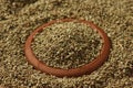 Ajwine or Carom Seeds is an uncommon spice used for flavouring Royalty Free Stock Photo