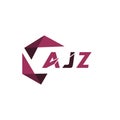 AJZ creative minimalist letter logo. AJZ unique vector initials alphabet letter logo design Royalty Free Stock Photo