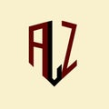 AJZ creative minimalist letter logo. AJZ unique vector initials alphabet letter logo design Royalty Free Stock Photo
