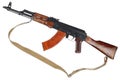 AK - 47 (AKM) assault rifle isolated on white