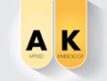 AK - Applied Kinesiology is a pseudoscience-based technique in alternative medicine claimed to be able to diagnose illness or