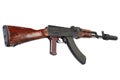 AK 47 assault rifle with sound suppressor (silencer)