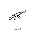 AK 47 icon from Army collection.