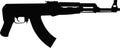 Ak47 svg vector rifle vector kalashanikov cutfile for cricut and silhouette