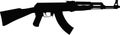 Ak47 svg vector rifle vector kalashanikov cutfile for cricut and silhouette