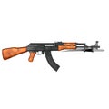 AK47 Kalashnikov Assault Rifle Royalty Free Stock Photo