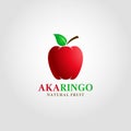 Aka Ringo - Red Apple Logo Template