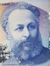 Akaki Tsereteli a portrait from Georgian money