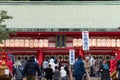 Akama Shrine in Shimonoseki, Yamaguchi, Japan Royalty Free Stock Photo