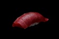 Akami sushi or Tuna sushi. Raw fresh Tuna fish top on Japanese rice. Japanese tradition food