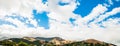 Akaroa Harbour panorama, New Zealand Royalty Free Stock Photo