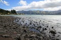 Akaroa Town, French Bay, Near Christchurch, South Island, New Zealand Royalty Free Stock Photo