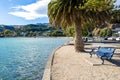 Akaroa which is located at the south island of New Zealand. Royalty Free Stock Photo