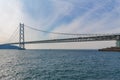 Akashi Kaikyo Bridge, an, the longest suspension bridge,