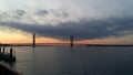 Akashi Kaikyo Bridge Sunset View