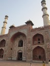 Akbar`s Tomb of external entrance sikandra in agra city uttrpardesh india
