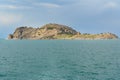 Akdamar Island with Armenian Cathedral Church of Holy Cross in Van Lake. Turkey Royalty Free Stock Photo