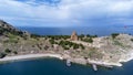 Akdamar Island in Van Lake. The Armenian Cathedral Church of the Holy Cross - Akdamar - Ahtamara - Turkey Royalty Free Stock Photo