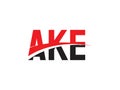 AKE Letter Initial Logo Design Vector Illustration Royalty Free Stock Photo