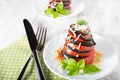Ãâaked eggplant with tomato Royalty Free Stock Photo