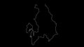 Akershus Norway map outline animation