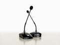 AKG CGN321 STS Tabletop Cardioid Gooseneck Microphone front and back view