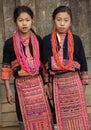 Akha girls, Phongsaly, Laos