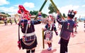 Akha hill tribes on Doi Mae Salong perform local dances during the annual Swinging Swing Festival in Chiang Rai