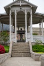 Akhaltsikhe (Rabati) palace garden with fountain pavilion, Georgia Royalty Free Stock Photo