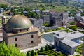 Akhmediye Mosque building with golden dome in Akhaltsikhe (Rabati) Castle, Georgia