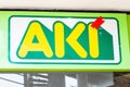 AKI logo on AKI store