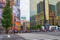 The Akihabara crossroads surrounded by the many anime and electr