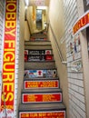 Stairs to Anime Figures Store, Akihabara, Tokyo, Japan Royalty Free Stock Photo