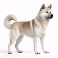 Akita breed dog isolated on a clean white background Royalty Free Stock Photo