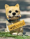 Welcome Akita Inu figurine 