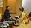 Young Geisha performing at local restaurant