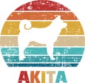 Akita vintage retro