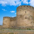 Stronghold in Ukraine. Ruins of the citadel of the Bilhorod-Dnistrovskyi fortress, Ukraine Royalty Free Stock Photo