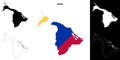 Aklan outline map Royalty Free Stock Photo