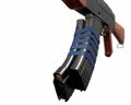 Akm assault rifle 3d illustration Royalty Free Stock Photo