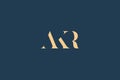 AKR abstract letter logo design Royalty Free Stock Photo