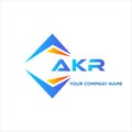 AKR abstract technology logo design on white background. AKR creative initials Royalty Free Stock Photo