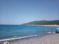 Akra Kastrosykia beach Greece Royalty Free Stock Photo