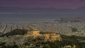 Akropoli of Athens in Greece timelapse.