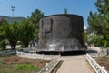 Aksehir, Konya/Turkey- July 18 2020: A big cauldron in Gulmece Park which symbolize one of his joke