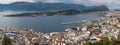 City of Alesund Norway Aerial footage Royalty Free Stock Photo